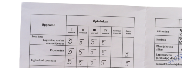 Hinne ei &uuml;tle, mida laps tegelikult teab ja oskab