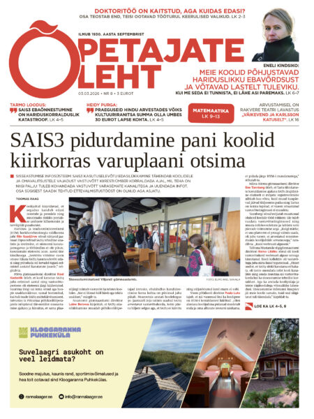 Õpetajate Leht 3. märtsil