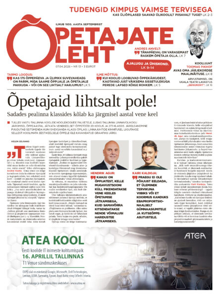 Õpetajate Leht 7. aprillil
