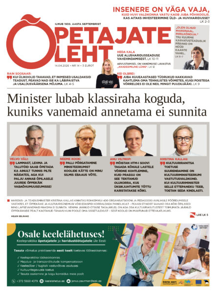 Õpetajate Leht 14. aprillil