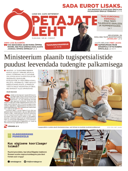 Õpetajate Leht 15. septembril